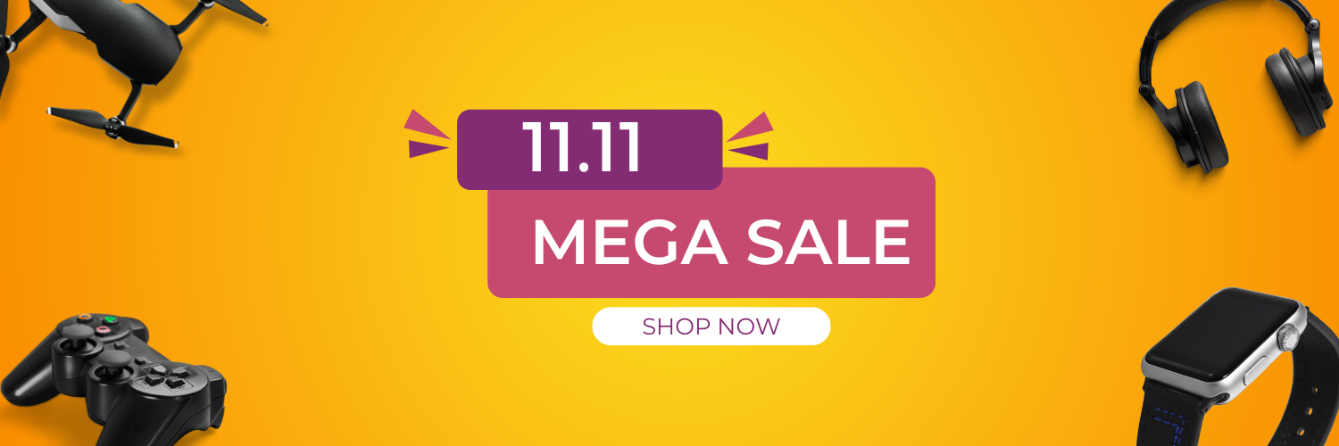 Orange-and-Violet-Banner-Illustration-With-Gadgets-Border-Banner